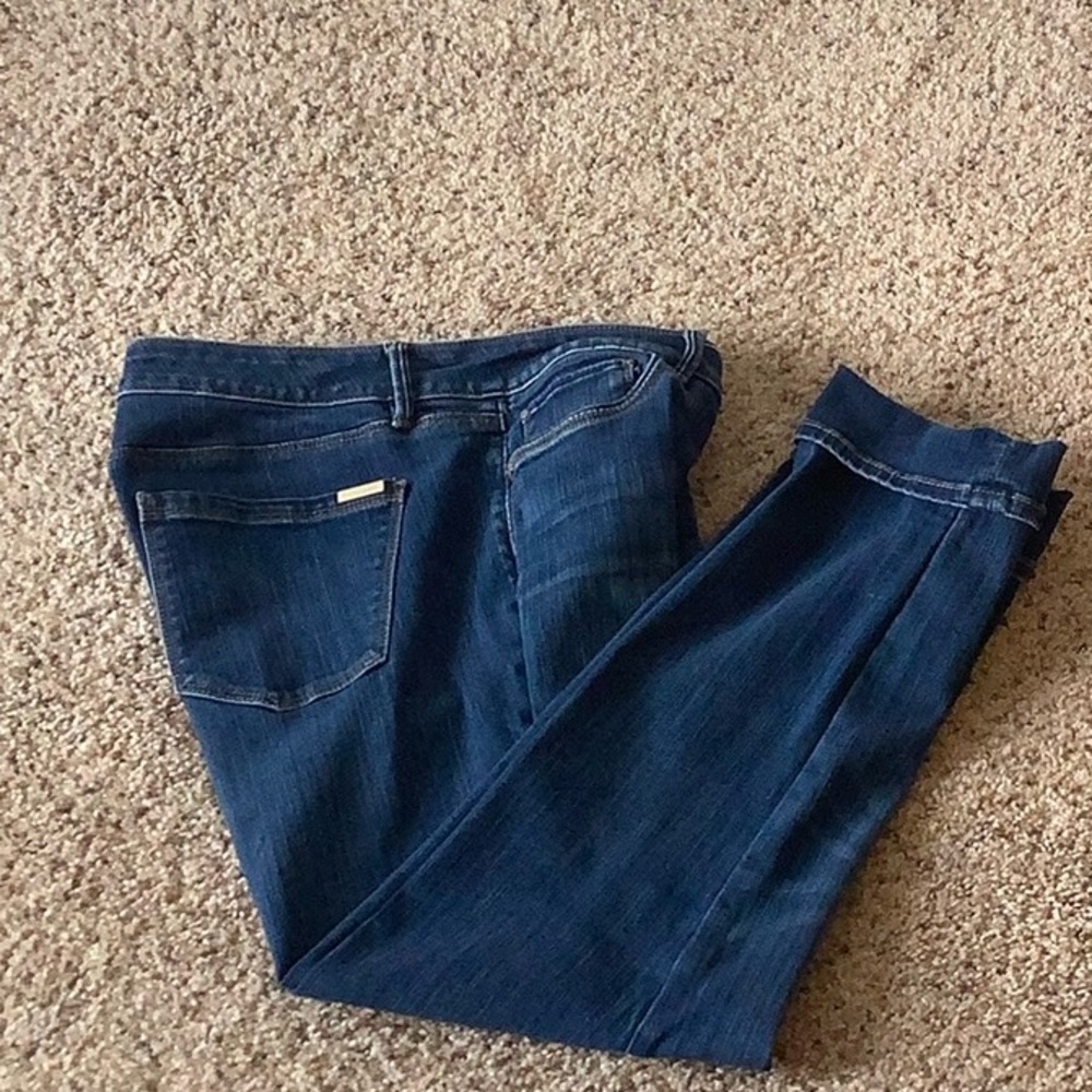 White House Black Market Denim Crop Ankle Jeans Size 10 - Picture 11 of 11